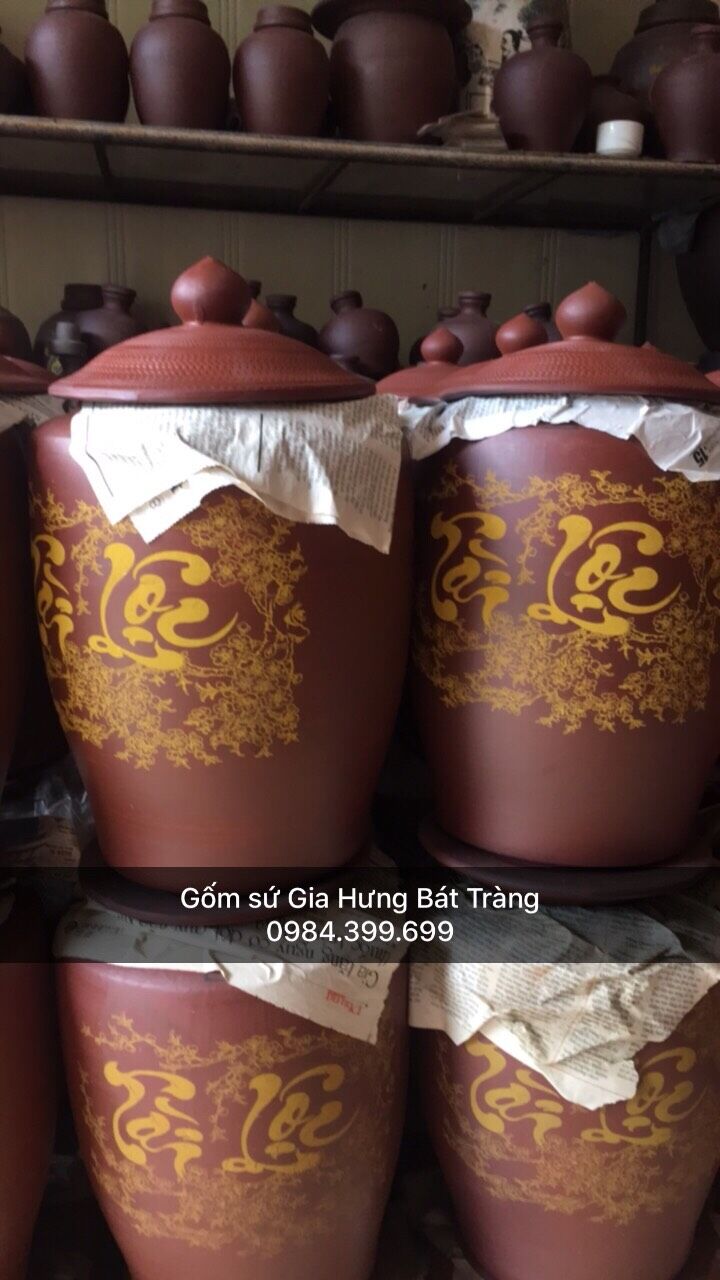 Hũ đựng gạo bát tràng hũ đựng gạo, hũ gạo bát tràng, hũ sành đựng gạo, hũ gạo bằng gốm sứ, hũ gạo gốm bát tràng, hũ gạo phong thủy, hũ gạo tài lộc