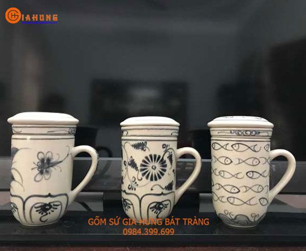 0bd84883799f99c1c08e1 bộ cốc lọc trà, cốc lọc trà gốm bát tràng, cốc lọc trà gốm sứ