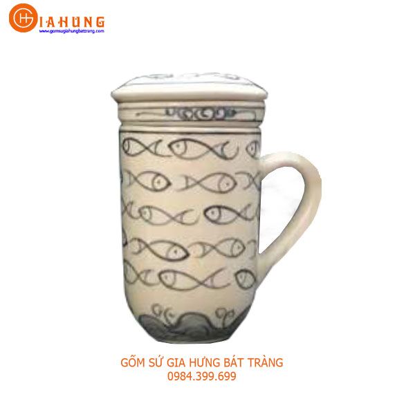 3 bộ cốc lọc trà, cốc lọc trà gốm bát tràng, cốc lọc trà gốm sứ