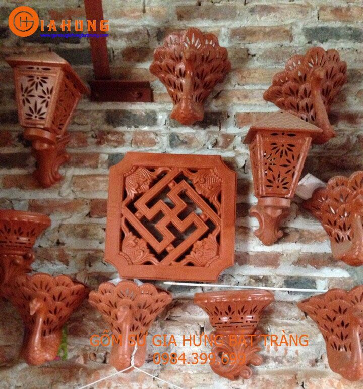 ae0a69ec283dee738f65830e40b35bf5 Gạch đất đỏ gốm bát tràng, gạch chữ thọ, gạch trang trí tường, gạch gốm đất đỏ