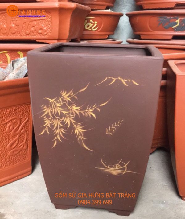 chau-vuong-cao3 Chậu cây gốm sứ bát tràng, chậu trồng cây bonsai, chậu trồng cây bằng sứ, chậu cây gốm sứ, chậu cây cảnh, chậu cảnh gốm sứ, ang trồng cây bằng gốm