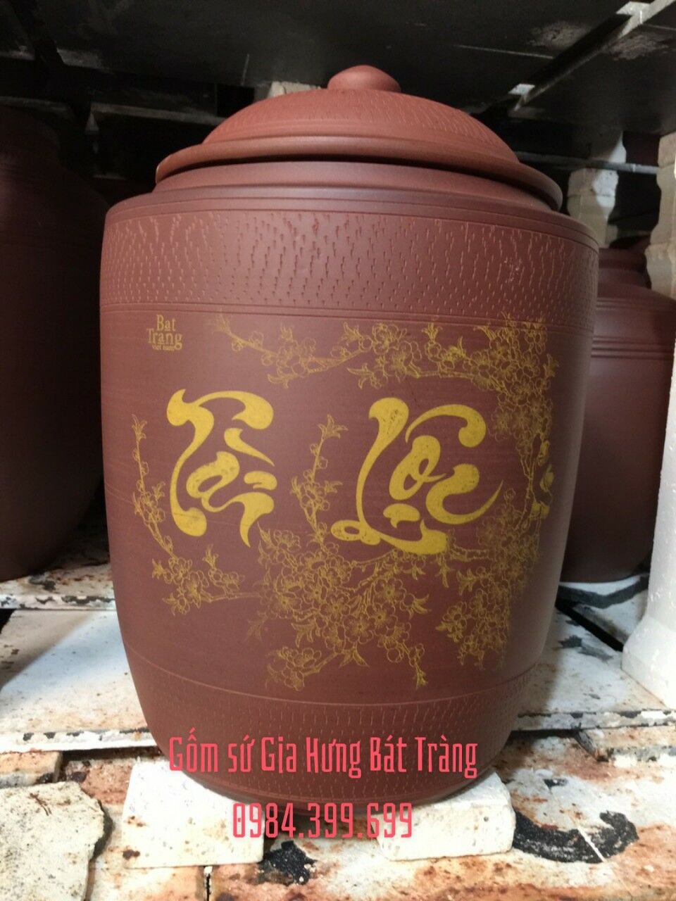 HŨ đựng gạo bát tràng 10kg hũ đựng gạo 10kg 15kg 20kg 25kg 30kg, hũ gạo bát tràng, hũ sành đựng gạo, hũ gạo bằng gốm sứ, hũ gạo phong thủy, hũ gạo tài lộc, chum sành đựng gạo