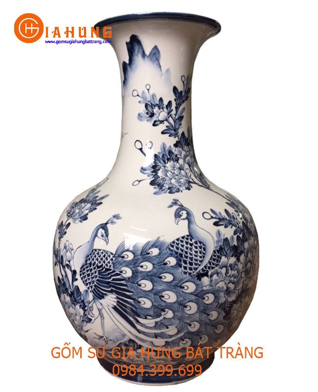 toi8 tỏi gốm bát tràng, lọ tỏi gốm sứ bát tràng, gốm sứ bát tràng, lọ tỏi vẽ công đào