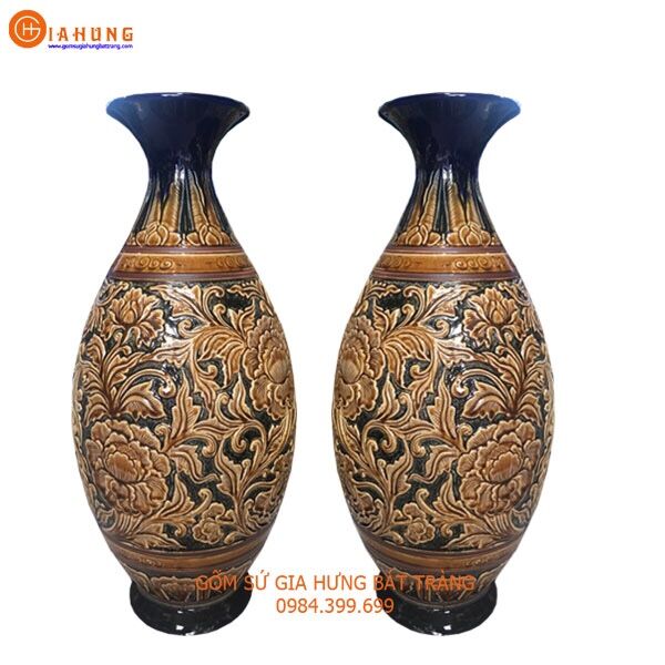 z1129846704599_8b458996189e60de06eabf1ab301f088 tỳ bà gốm bát tràng, tỳ bà hoa văn khắc nổi, tỳ bà vẽ tứ cảnh, tỳ bà vẽ công, tỳ bà cao 60 cm, tỳ bà cao 55cm