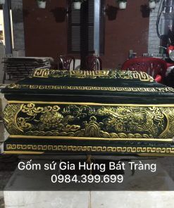 quách tiểu gốm sứ, quách tiểu gốm bát tràng, tiểu quách, bộ quách tiểu bằng gốm, quách tro, quách tiểu sành
